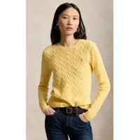 Ralph Lauren para mulher. 211971865007 Camisola de lã e caxemira amarela (XXL), Casual, Amarelo, Manga comprida