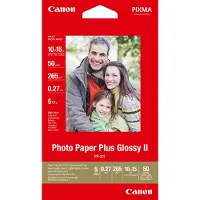 Canon PP-201 Papel fotográfico brilhante Plus II | 10 x 15 cm 265 g 50 folhas