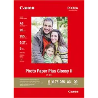 Canon PP-201 Papel fotográfico Glossy Plus II | A3 265 g 20 folhas
