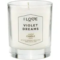 I Love Vela Perfumada Signature Collection Maçã Verde Bergamota Parma Violetas Rosa 160 g