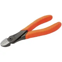 Bahco Alicate De Corte Diagonal Para Indústria Pesada Com Cabos De Um único Material E Acabamento Fosfatado 180 Mm