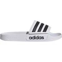 Adidas Sapato aberto 'Adilette' preto / branco