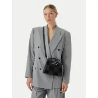 Karl Lagerfeld Mala de ombro preto / prata