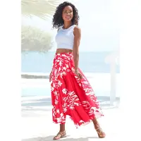 LASCANA Saia vermelho / branco