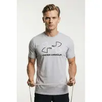 Under Armour Camisa funcionais 'FOUNDATION' cinzento / preto / branco
