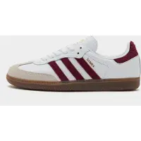 Adidas Originals Sapatilhas baixas 'Samba' greige / vermelho vinho / branco