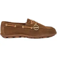 Wonders para mulher. AP-2104_5080_2397 Sapatos de barco em pele Nysa 04 castanho (41), Marrom, Plano, Serraje, Nenhum, Casual, Clássico