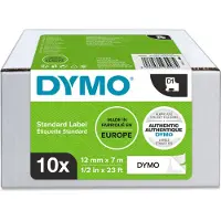 Dymo 2093097 fita preta sobre branco 12 mm 10 fitas