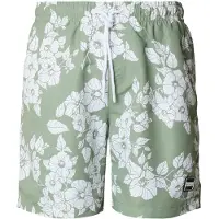 Urban Classics Calções de banho verde pastel / branco