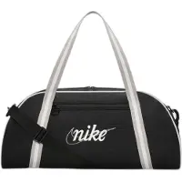 Nike Malas de desporto 'Gym Club' estuque / preto / branco