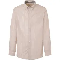 Pepe Jeans para homem. PM308269 Camisa bege Peter (M), Casual, Algodão, Manga comprida