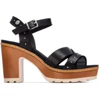 Refresh para mulher. 17520704-NEGRO Sandálias 175207 preto (39), Plano, Fivela, Casual