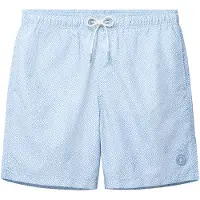 Shiwi Calções de banho 'Mike Geo' azul claro / branco