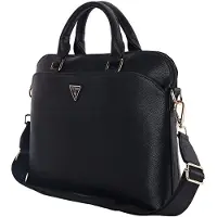 GUESS Mochila Para Laptop Pu Grained Triangle Logo 15/16´´