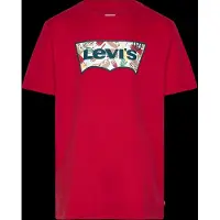 Levi's Kids Camisola 'BARBECUE BATWING' bege escuro / navy / vermelho / branco
