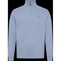 Ralph Lauren para homem. 710P07411001 Pulôver com fecho de correr Estate-Rib azul (S), Casual, Algodão, Clássico