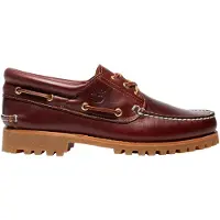 Timberland para homem. TB0500096481 Nautical Authentics 3 Eye Classic Lug burgundy (42 W), Couro, Plano, Cordão, Casual, Grená