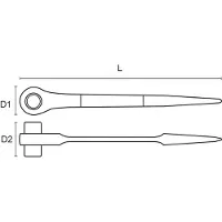 Bahco Catraca 1/2´´ 19-22 Mm