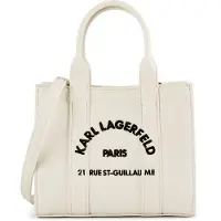 Karl Lagerfeld Malas de tiracolo 'Rue St-Guillaume' preto / branco