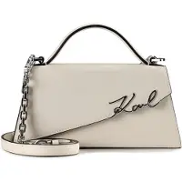 Karl Lagerfeld Malas de tiracolo 'Sac Bandoulière Essentials Blanc' branco