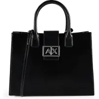 Armani Exchange para mulher. XW000305AF12039UC001 Bolsa de design preta (OSFA), Preto, Casual, Poliéster