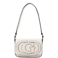 GUESS para mulher. HWNG9740190 Bolsa de ombro com aba Ruby branco quebrado (OSFA), Casual, Poliuretano
