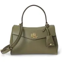 Ralph Lauren para mulher. 431P15611005 Saco pequeno Farrah em pele napa verde (OSFA), Casual, Clássico