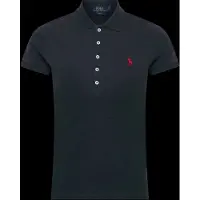 Ralph Lauren para mulher. 211B18200005 Polo Slim Fit Stretch azul-marinho (XL), Casual, Algodão, Manga curta