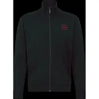 HUGO para homem. 50525245 Casaco descontraído com logótipo emoldurado preto (S), Casual, Algodão