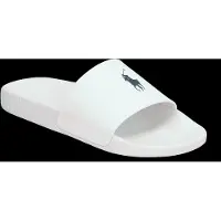 Ralph Lauren para homem. 809961001004 Chinelos de dedo Branco de assinatura (45), Plano, Nenhum, Casual, Beachwear