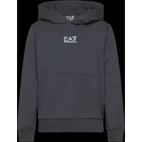 EA7 para menino. 7B000024_AF10380 Camisola com capuz em algodão azul-marinho Core Identity com capuz (4Años= 106cm), Casual, Esportivo, Mult
