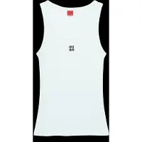 HUGO para mulher. 50514489 T-shirt Datamia branca (L), Branco, Casual, Algodão, Sem mangas / correias