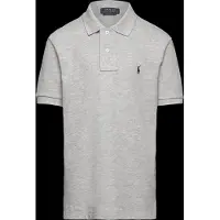 Ralph Lauren para menino. 323603252002 Pólo em malha de algodão cinzento ((S) 6/7años= 136/138cm), Casual, Cinza, Manga curta, moda inf