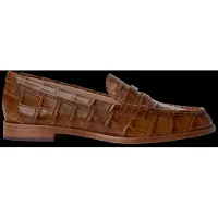 Ralph Lauren para mulher. 802962176006 Mocassins de Couro Wynnie castanho (40), Marrom, Plano, Nenhum, Casual