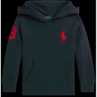 Ralph Lauren para menino. 322979316005 Moletom de felpa com capuz e Big Pony marinho (4años= 109/116cm), Casual, Esportivo, Algodão, Ma