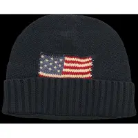 Ralph Lauren unisex. 323980672001 Boné de algodão penteado com bandeira marinho (S/M), Casual