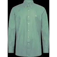 Ralph Lauren para homem. 710929349504 Camisa de popelina elástica Custom Fit verde (XL), Casual, Algodão, Manga comprida