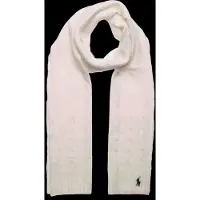 Ralph Lauren para mulher. 455956296002 Cachecol de caxemira e lã branco creme (OSFA), Casual
