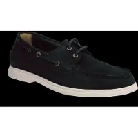 BOSS para homem. 50563130 Sapatos de barco em camurça com contraste azul-marinho (39), Plano, Cordão, Casual