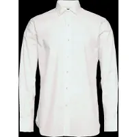 Ralph Lauren para homem. 712827063003 Camisa de popelina de ajuste personalizado branca (40.5), Branco, Casual, Algodão, Clássico, Mang