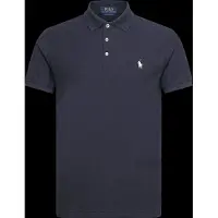 Ralph Lauren para homem. 710B13479005 Pólo de piqué azul-marinho Slim Fit personalizado (XS), Casual, Algodão, Manga curta