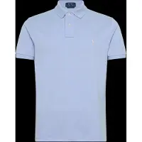 Ralph Lauren para homem. 710680784531 O icônico polo de piquet azul claro (M), Casual, Algodão, Manga curta