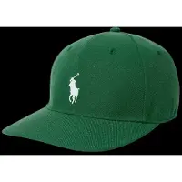 Ralph Lauren para homem. 710B19128001 Boné de sarja de copa alta verde (OSFA), Casual, Polister Reciclado