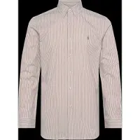 Ralph Lauren para homem. 710929346504 Camisa de popelina e elástico Custom Fit bege (XL), Casual, Algodão, Manga comprida