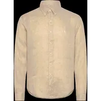 Ralph Lauren para homem. 710966294520 Camisa de linho Custom Fit bege (M), Casual, Manga comprida