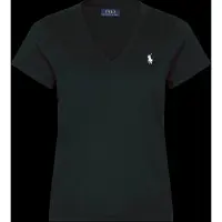 Ralph Lauren para mulher. 211B14611009 T-shirt de algodão preta (S), Preto, Casual, Manga curta