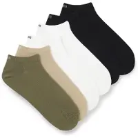 HUGO Meias bege / oliveira / preto / branco