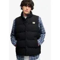 Superdry para homem. M5012426A Colete com capuz NON Everest preto (L), Casual, Ao ar livre, Nylon reciclado