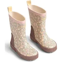 Wheat Bota de borracha 'Welly' bege / amarelo / verde / rosa escurecido