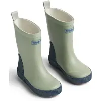 Wheat Bota de borracha navy / verde claro